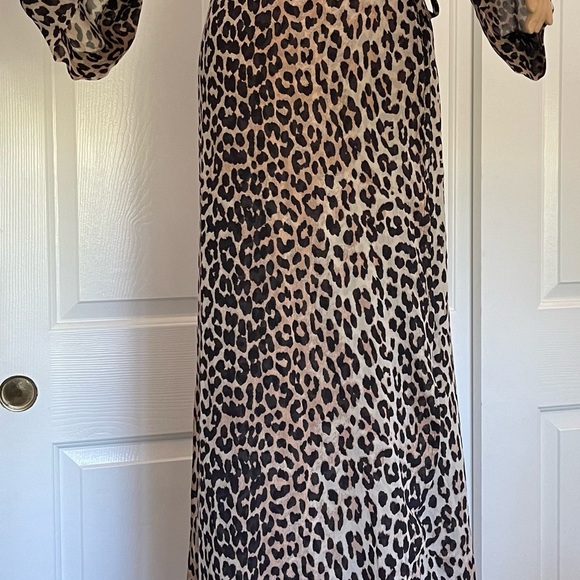 Gianni leopard print Georgette dress - Picture 5 of 16